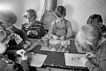 Lerchenrainschule Stuttgart - Werkunterricht 1950