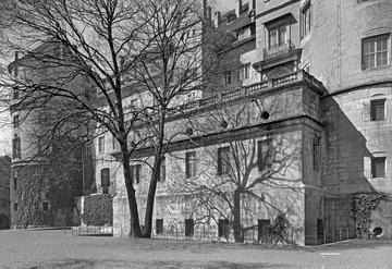 Stuttgart: Altes Schloss, Südost-Front mit Terrassenanbau 1931