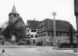 Winterbach: Rathaus und Verteilungsmast 1935