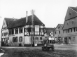 Winterbach: Marktplatz, Verteilungsmast 1935