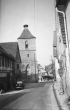 Remshalden-Hebsack: Kirche mit Storchennest 1938