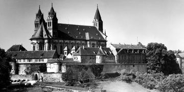 Schwäbisch Hall- Steinbach: Großcomburg von Osten 1960