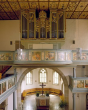 Bitzfeld: Ev. St. Laurentiuskirche, Orgel mit Chor 1993