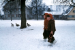 Kindergartenkinder im Schnee 1958