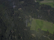 Wald mit Strommasten bei Bad Säckingen, Luftbild 2006