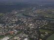 Bad Säckingen: Stadtzentrum und Rhein, Luftbild 2006