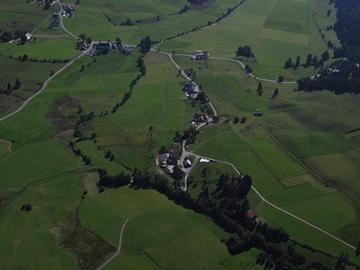 Ortschaft bei Ibach, Kreis Waldshut, Luftbild, 2006