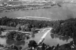 Stuttgart: Luftbild vom Gaisburger Wehr um 1925