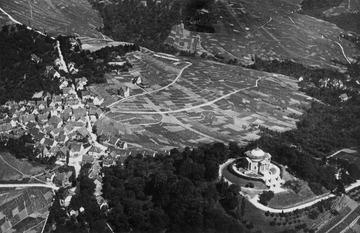 Stuttgart: Luftbild vom Rotenberg 1923