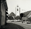 Lörrach-Hauingen: Ortszentrum mit Kirche, 1978