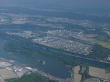 Karlsruhe: Raffinerie am Rhein, Luftbild 2007