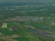 Rußheim: Gemeinde inmitten von Feldern und Wäldern, Luftbild 2007