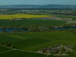 Altlußheim: zwei Höfe und Felder, Luftbild 2007