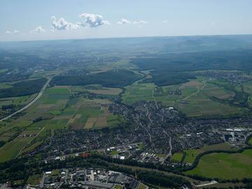 Oberboihingen: Gemeinde aus nordwestlicher Richtung, Luftbild 2007