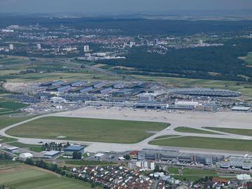 Stuttgart Flughafen, Luftbild 2007