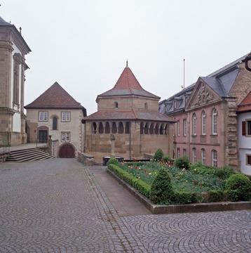 Schwäbisch Hall: Großcomburg, Adelmannbau und romanische Sechseckkapelle, 1999
