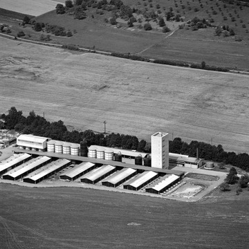 Unterhausen: Industrieanlage, Luftbild 1970