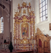 Ettenheim-Ettenheimmünster: Klosterkirche St. Landelin, südlicher Seitenaltar 1992