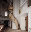 Kanzel in der Klosterkirche St. Landelin, Ettenheimmünster, Rokoko 1992
