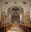 Ettenheim-Ettenheimmünster: Klosterkirche St. Landelin, Chor mit Hauptaltar 1992