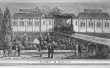 Ansicht des Mannheimer Bahnhofs von Süden, um1840
