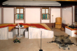 Hechingen-Stein: Römisches Freilichtmuseum, Rekonstruierter Speiseraum im Obergeschoß 1985