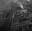 Lauffen am Neckar mit Industriegebiet, Luftbild 1953