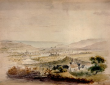 Neckartal von Kallee - Aquarell Juni 1870