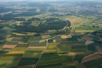Heckenlandschaft bei Friolzheim Luftbild 2010