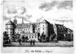 Stuttgart: Altes Schloss - Lithografie um 1830