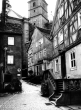 Walldürn: Kirchenstieg mit alten Häusern um 1960