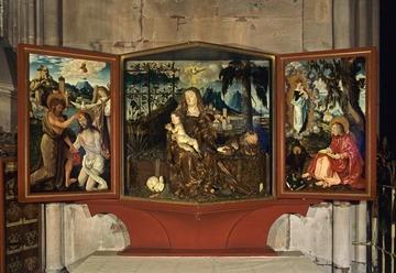 Schnewlin-Altar im Münster zu Freiburg, Hans Baldung gen. Grien und Hans Wydyz 
