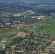 Karlsruhe: Nordweststadt von Osten, Luftbild 1993