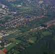 Karlsruhe: Bulach von Süden, Luftbild 1993