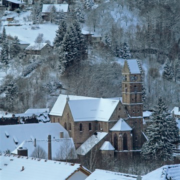 Alpirsbach: Kloster im Winter 1995