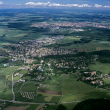 Bad Dürrheim: Solbad und ehem. Landesgartenschaugelände, Luftbild 1999