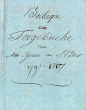 Beilagen zum Tagebuche des Abt Ignaz von St. Peter 1795-1807