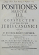 Positiones Selectae LLL. Exhibentes Suspectum Systematicum Juris Canonici