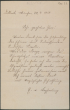 Nachlass Konrad Guenther (NL 5/154): Brief von Eduard von Keyserling an Konrad Guenther