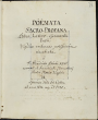 Poemata sacro-profana ethica Latino-Germanica et hymni de tempore et festis