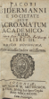 Jacobi Bidermanni E Societate Jesu Acroamatum Academicorum Libri tres: Acroamata academica