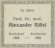 [Provenienz]: Riffel, Alexander