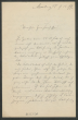 Nachlass Friedrich Kluge (NL 25/311): Brief von Georg Wenker an Friedrich Kluge