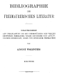 Bibliographie der freimaurerischen Literatur [Register]