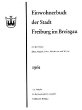 Einwohnerbuch der Stadt Freiburg im Breisgau: 1961