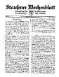 Staufener Wochenblatt (1921 bis 1934 als Staufener Tagblatt) [79. Jg]