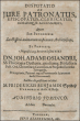 Disputatio De Iure Patronatus, Episcopatus, Clericatus, Eorumque Accessoriis