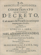 Exercitatio Theologica, De Conditionato Electionis Decreto