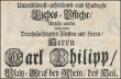 Pfalz, Karl III. Philipp; Kurfürst von der