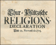Chur-Pfältzische Religions-Declaration Vom 21. Novembris 1705